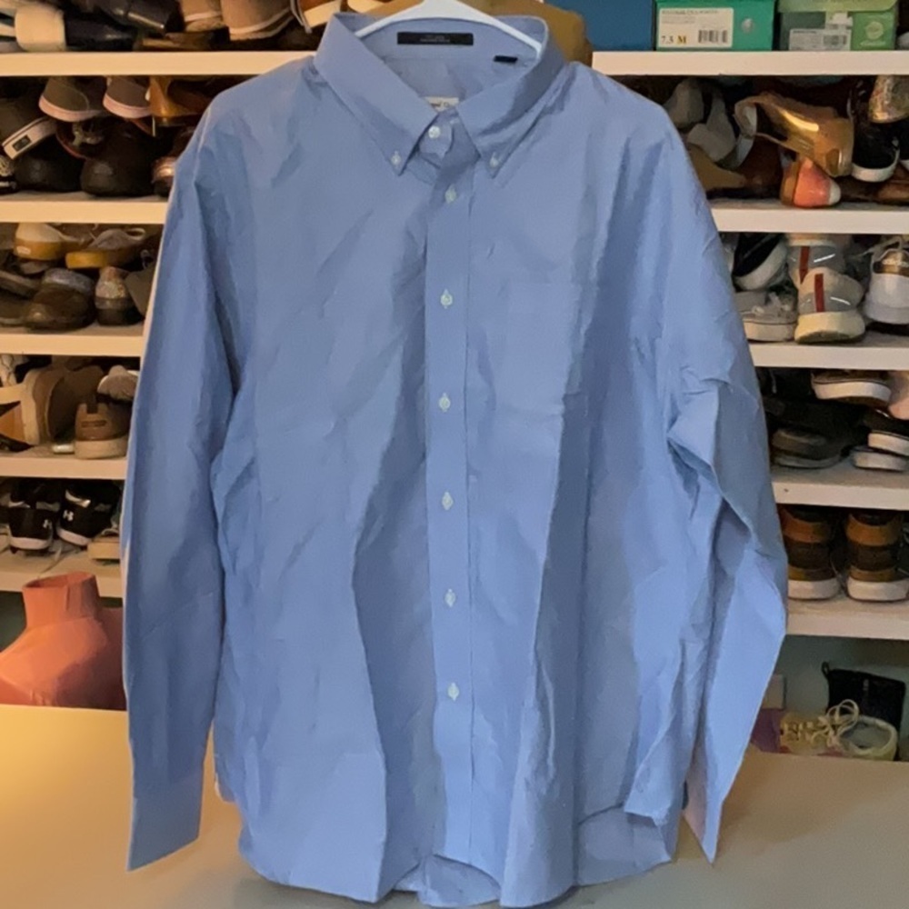 EUC Mens long sleeve button down HASPEL shirt